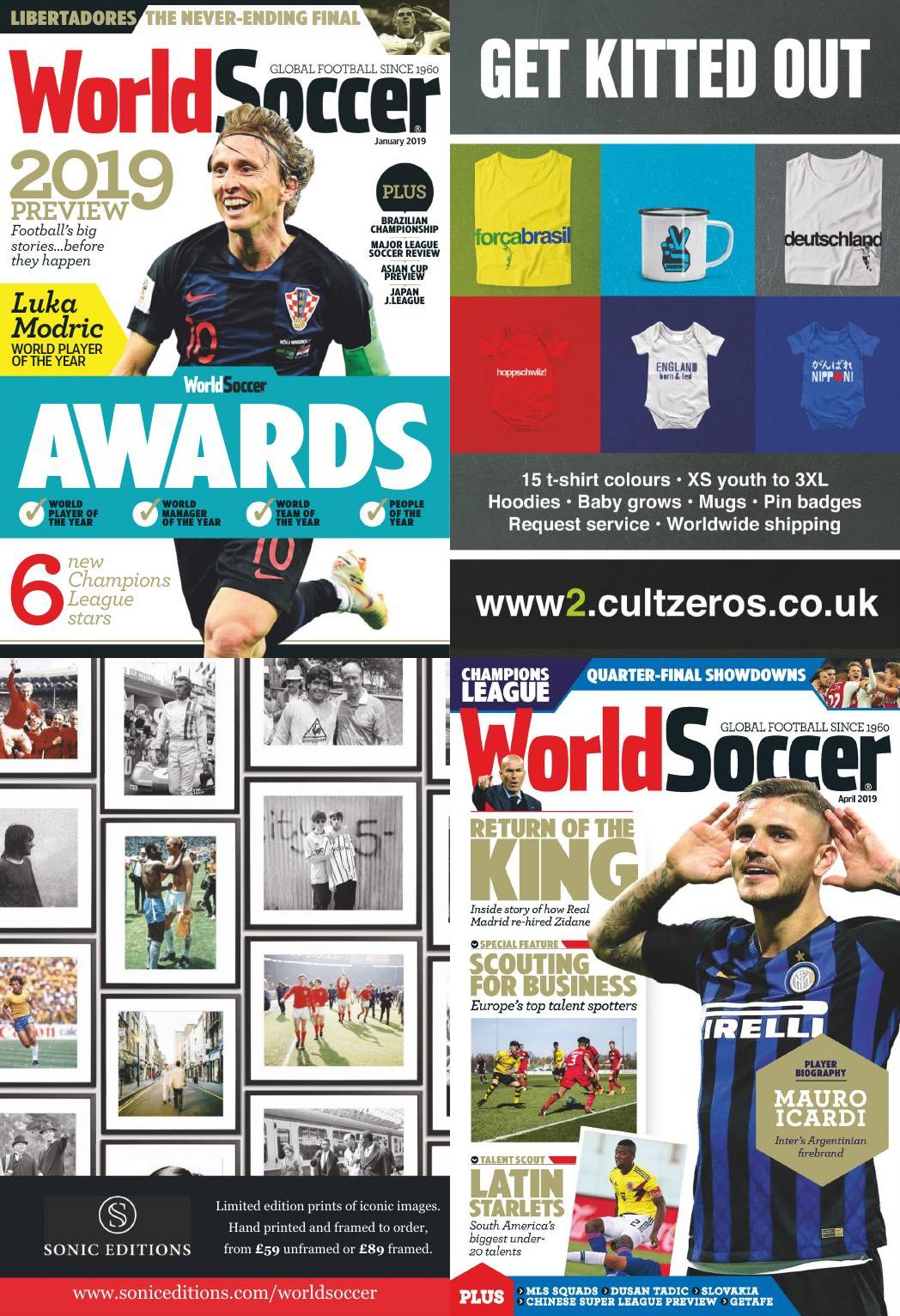 [英国]World Soccer 世界足球杂志 2019年订阅 电子版PDF下载