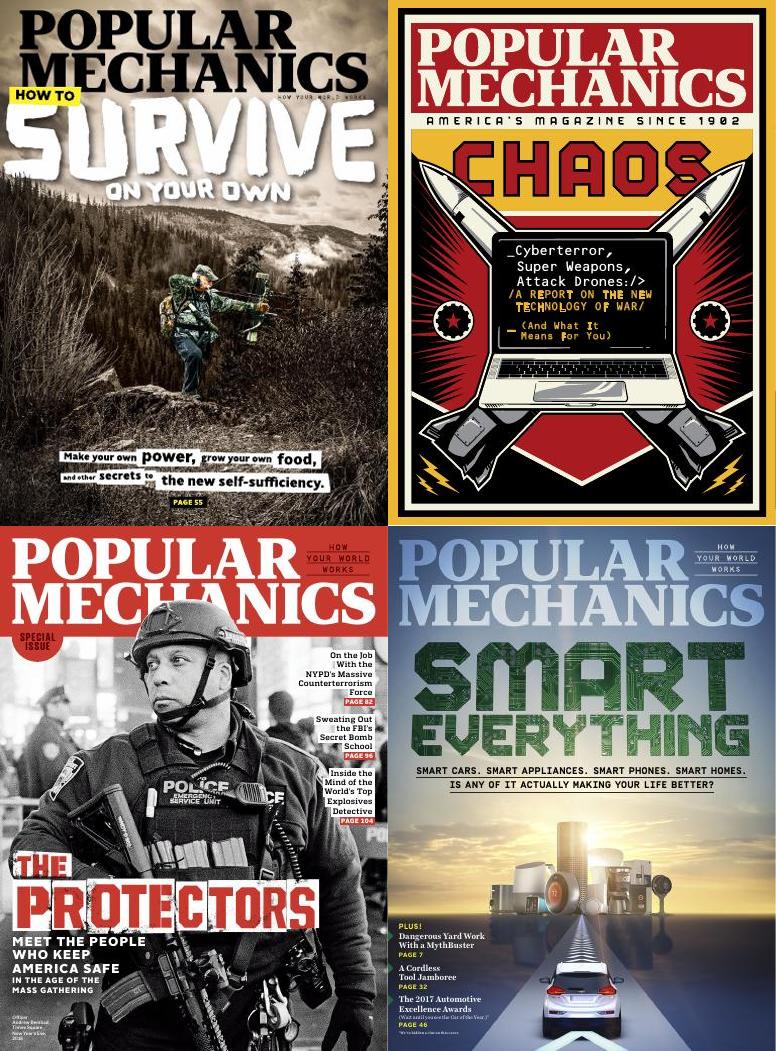 [美国]Popular Mechanics 流行力学杂志 2017年订阅 电子版PDF下载