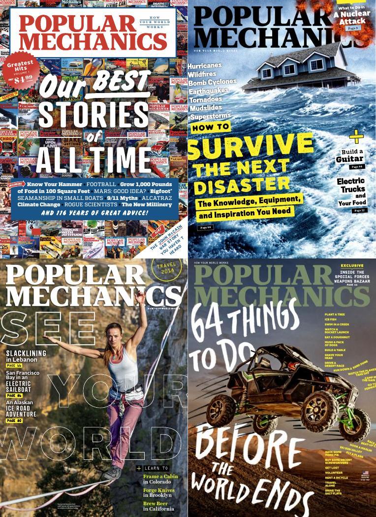 [美国]Popular Mechanics 流行力学杂志 2018年订阅 电子版PDF下载