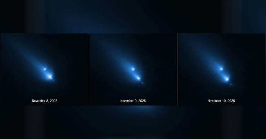 天文学家指向哈勃望远镜观测彗星时震惊于所见