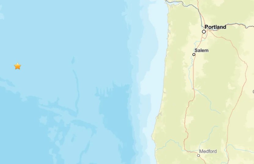 俄勒冈海岸附近测到4.0级地震 什么需要知道