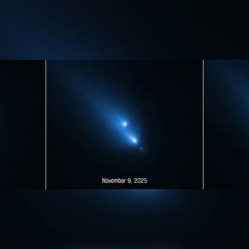 天文学家指向哈勃望远镜观测彗星时震惊于所见